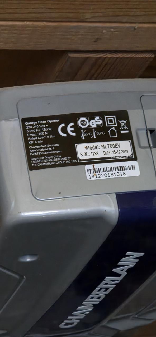Elektrische garagedeuropener