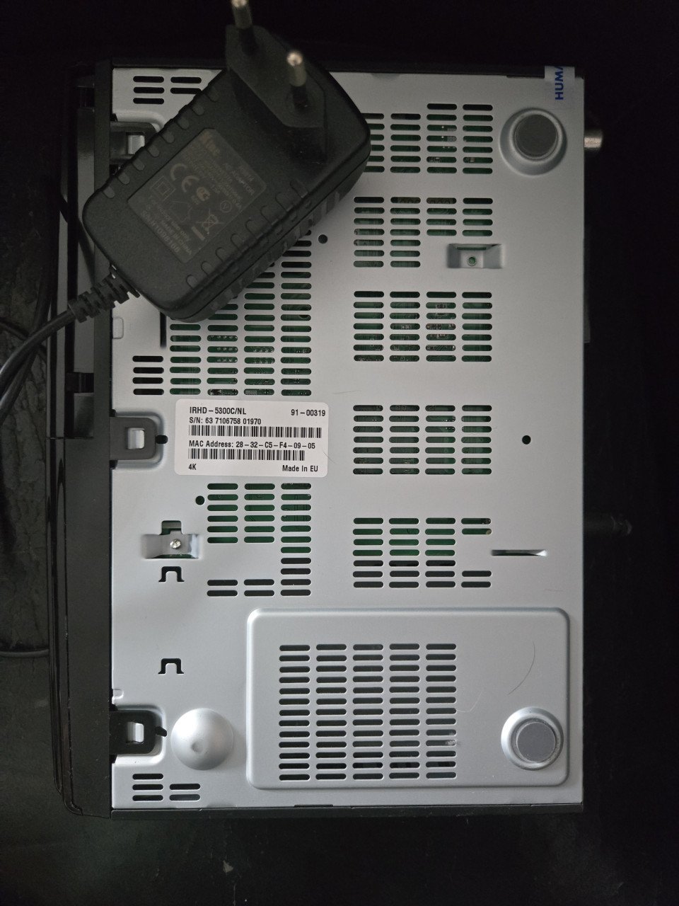 Humax decoder IRHD-5300c. Zonder Afstandsbediening