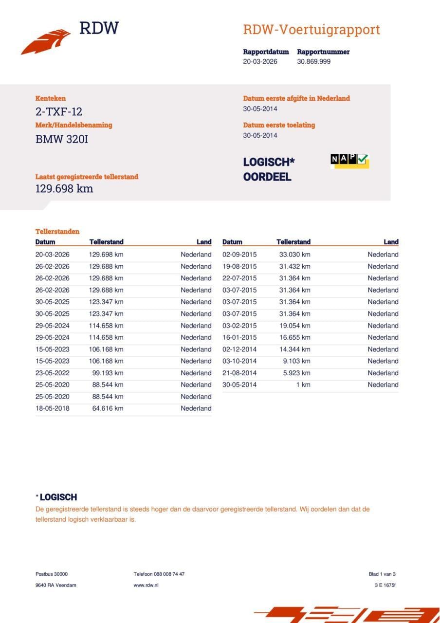 BMW 3-serie 320i m-pakket performance head up leer