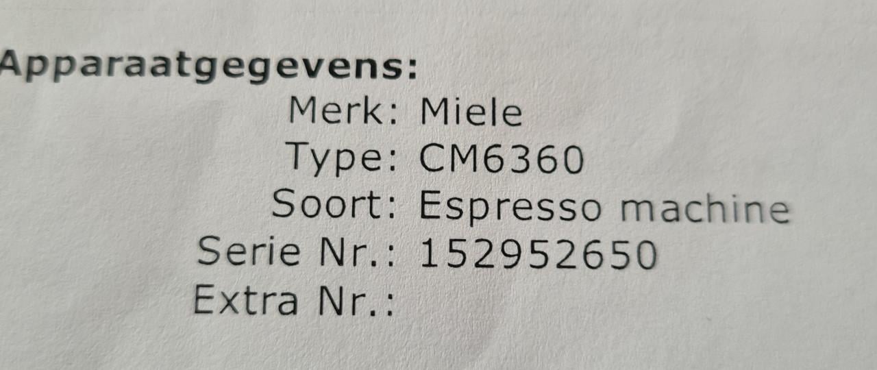 Miele CM6360 vrijstaande, goed onderhouden koffiemachine voor koffiebonen