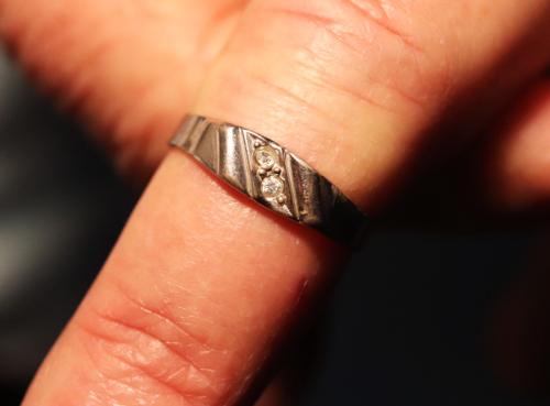 Vintage Zilveren dames ring(  maat 18,5 MM )