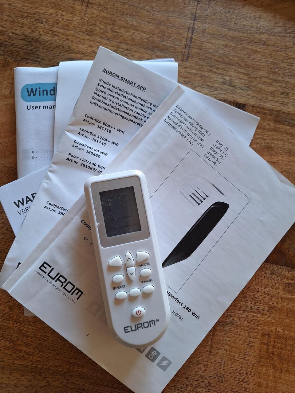 Eurom coolperfect 180 Wifi, te gebruiken als airco of verwarming