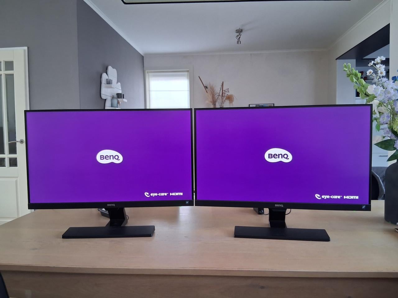 Benq EW2775ZH monitoren, 2 stuks