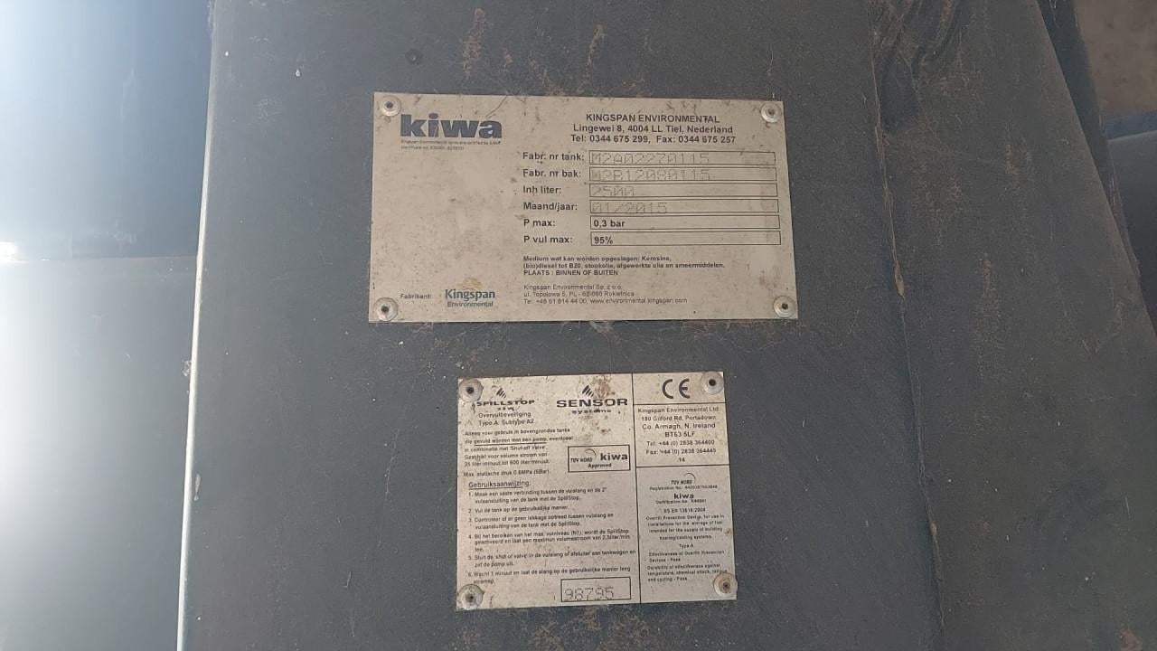 Goedgekeurde dieselolietank 2500liter