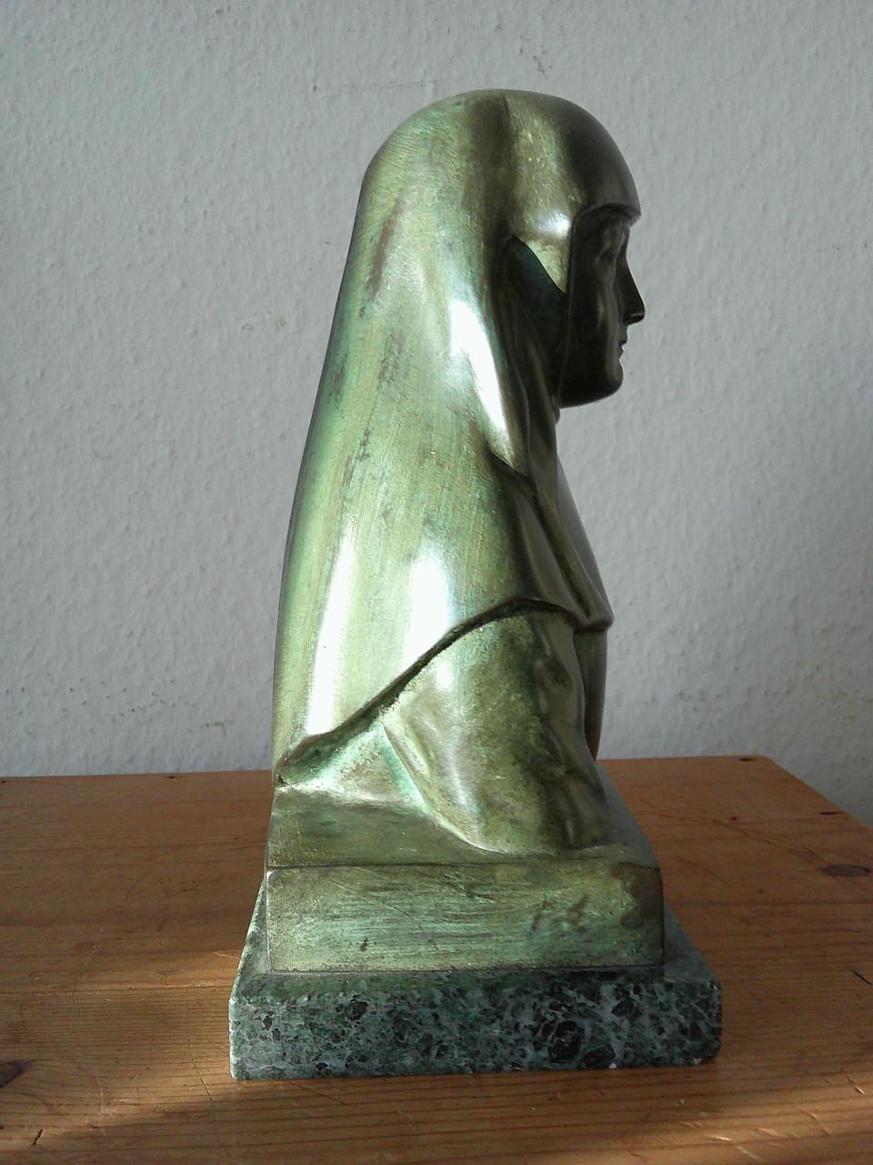 BRONZEN BEELDJE IN ART DECO ,VLAANDEREN JAREN '20 , '30.