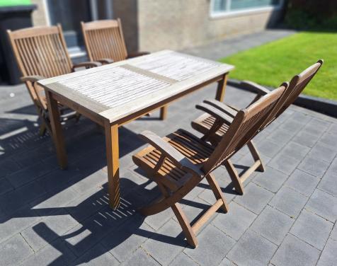 Teakhouten tuinset