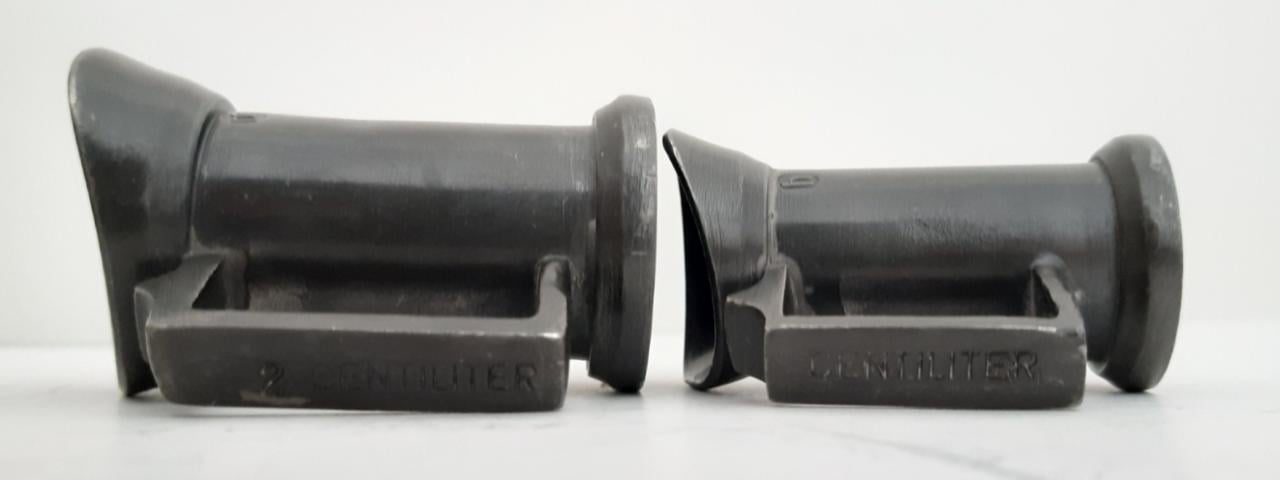 5 tinnen maatkannetjes