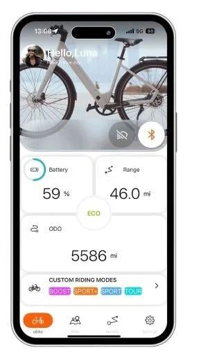 Nieuwe Trenergy 2026 Lagos N5 540Wh E-Bike 54cm Bafang M410 80Nm + App