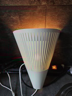 Originele jaren 90 vintage ikea klyka wandlamp in gebroken wit...