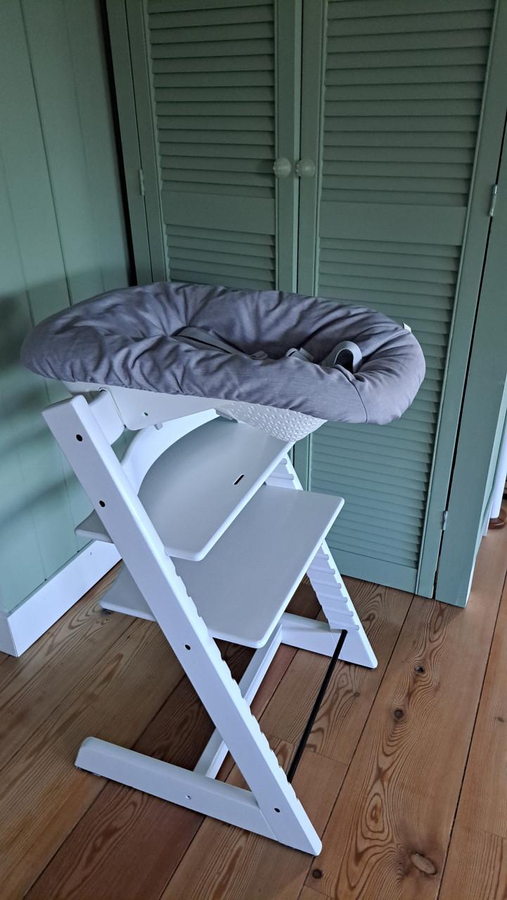 Stokke Tripp Trapp wit compleet met Newborn en Verkleiner