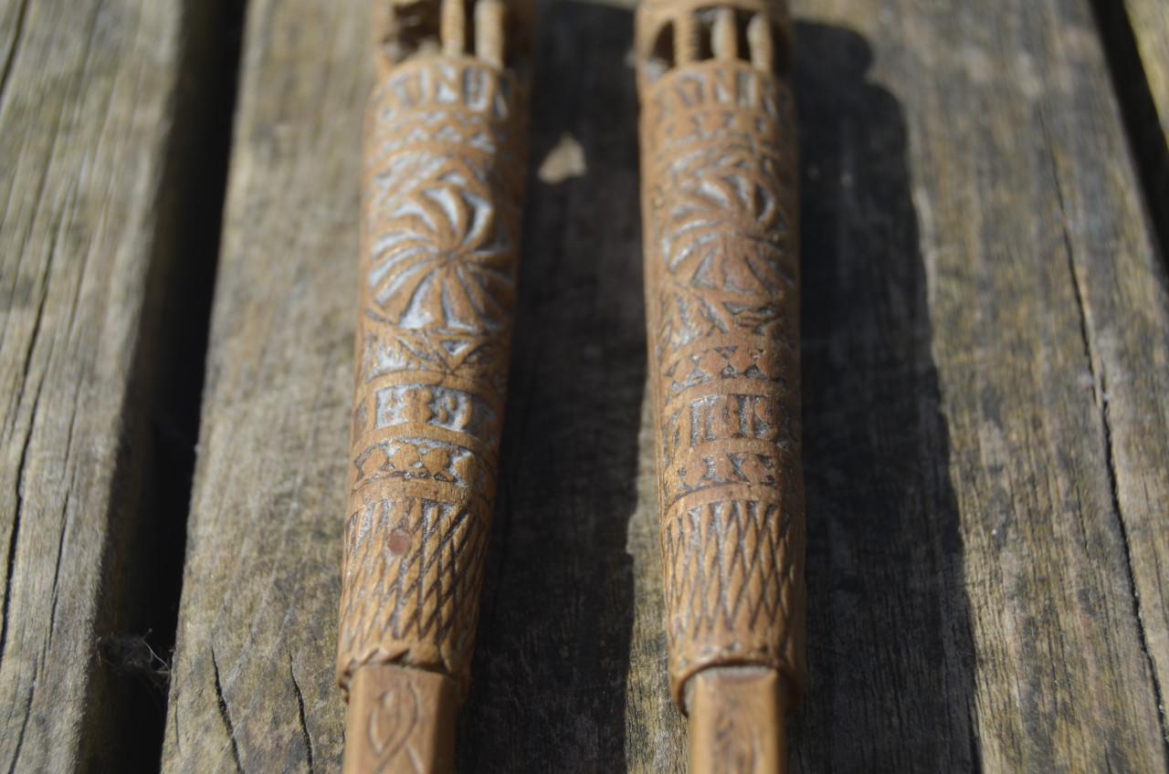 Mooi gestoken (sla) bestekje 1892