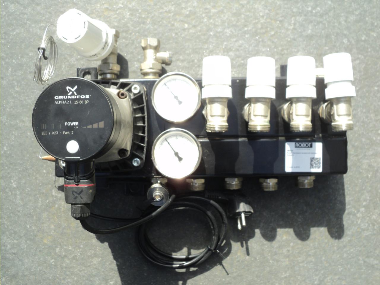 Perfecte 4 groep verdeler vloerverwarming ENERGI ZUINIG