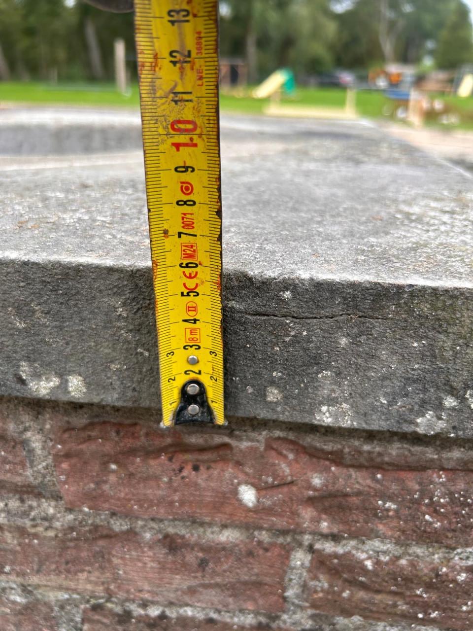 Hardstenen regenbak steen