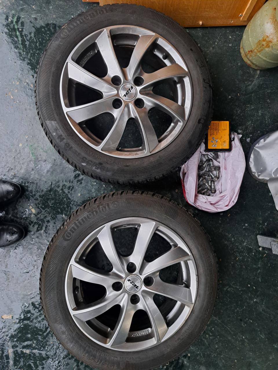 195/55 R16 lm velgen met winterbanden