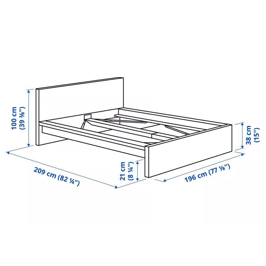 Malm bed IKEA 180cm