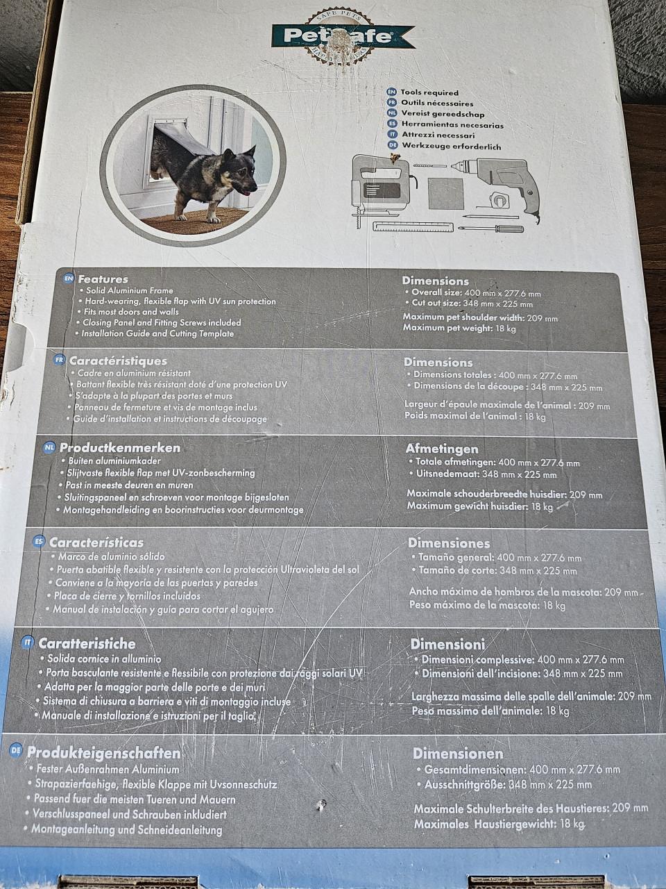 Nieuwe PetSafe Staywell aluminium hondenluik tot 18 kg