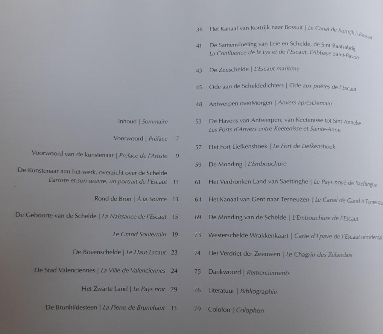 Tabula Scaldis - Tafereel van de Schelde / Images de l'Escaut (3-talig)