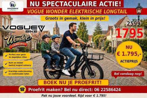 Back to School? Kies voor slim vervoer met de Vogue Wonder Longtail!