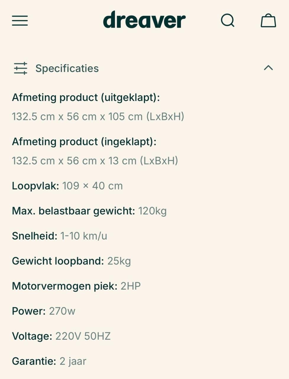 Dreaver S340 loopband