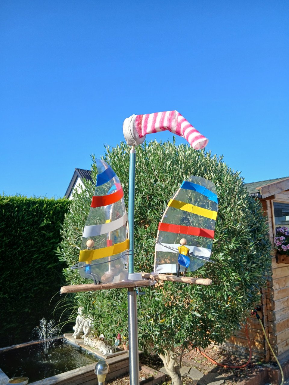 Winsurfers tuin speeltje