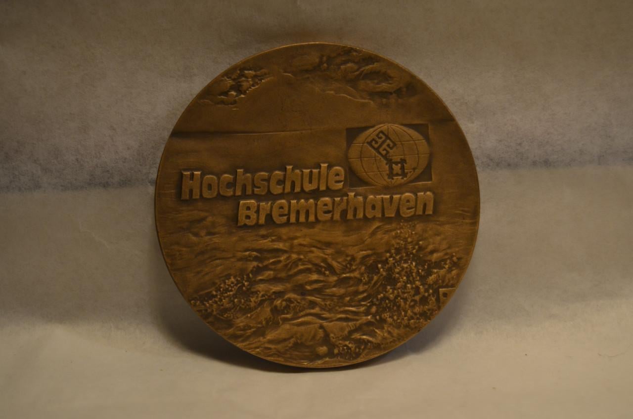 Grote bronzen penning Hochschule Bremerhaven