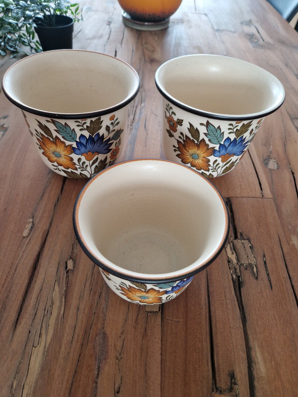 Originele potten 3 st. Flora Gouda Pateel