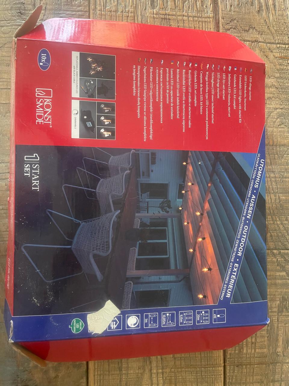 Feestverlichtingsset 10 LED-lampen, geschikt voor binnen- en buitengebruik
