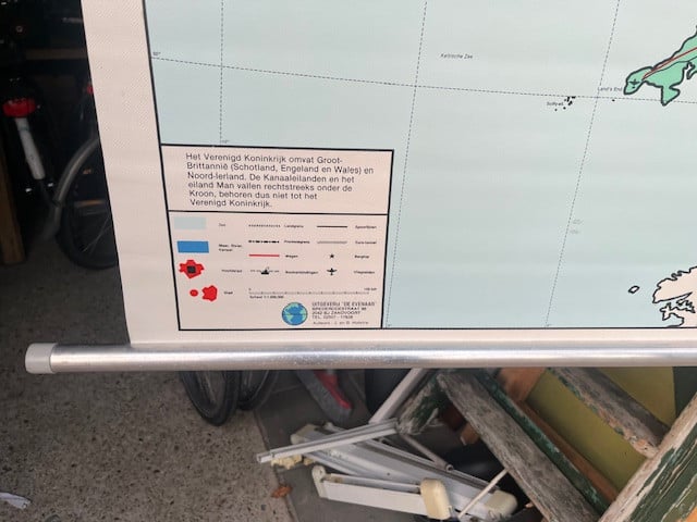 Schoolkaart Groot Brittannië en Ierland