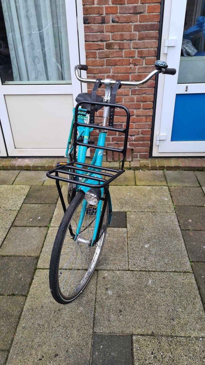 Dames fiets BATAVUS met trap rem achter-26 inch- Fr.maat48cm- slot AXA