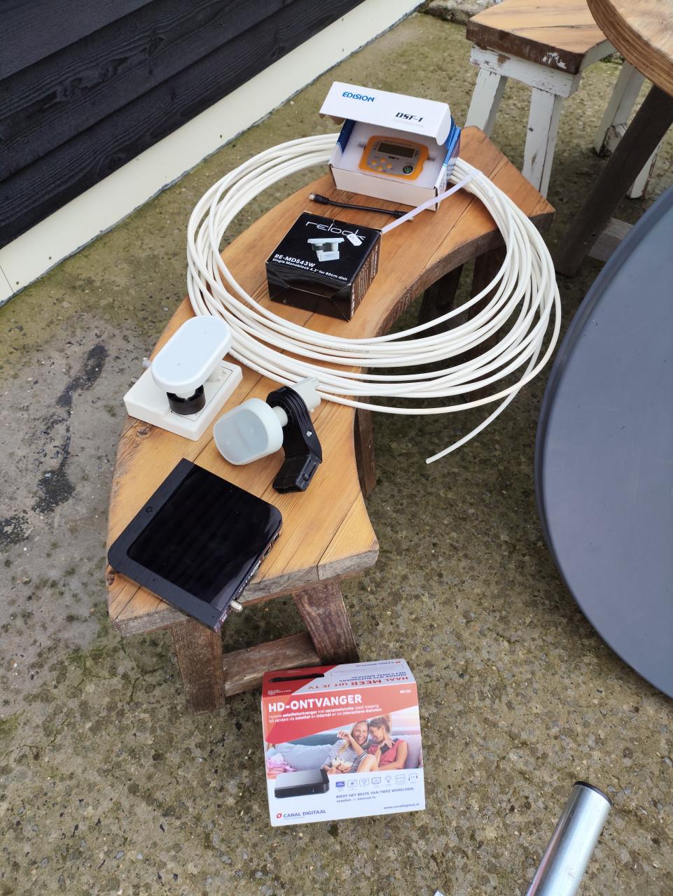 Complete satelliet en HD ontvanger