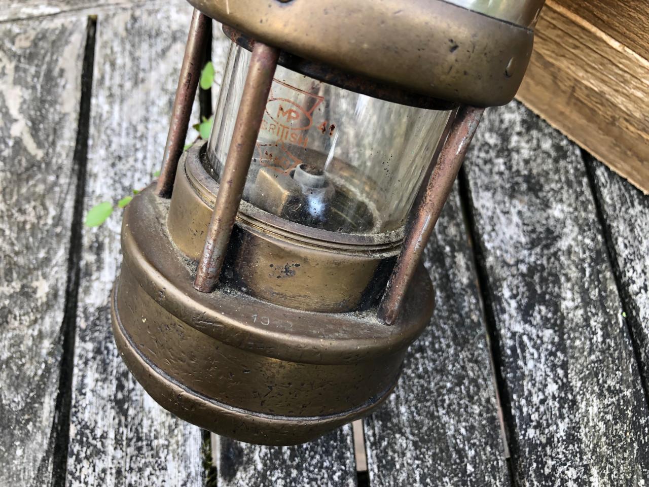 Originele mijnwerkerslamp