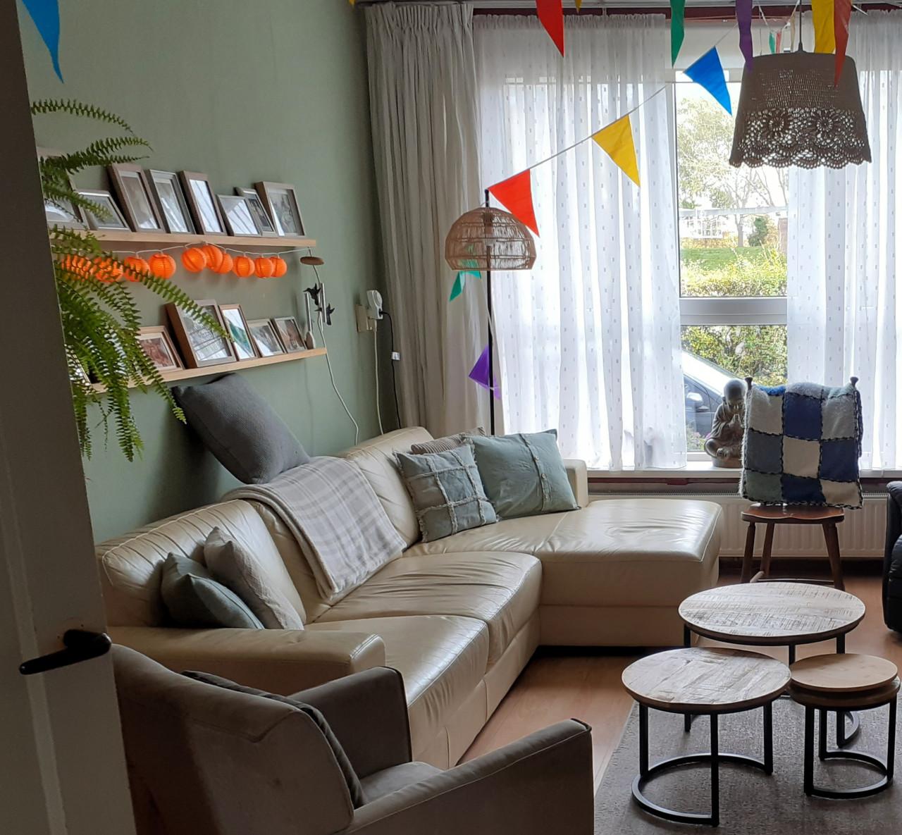 L-vormige hoekbank - gratis af te halen