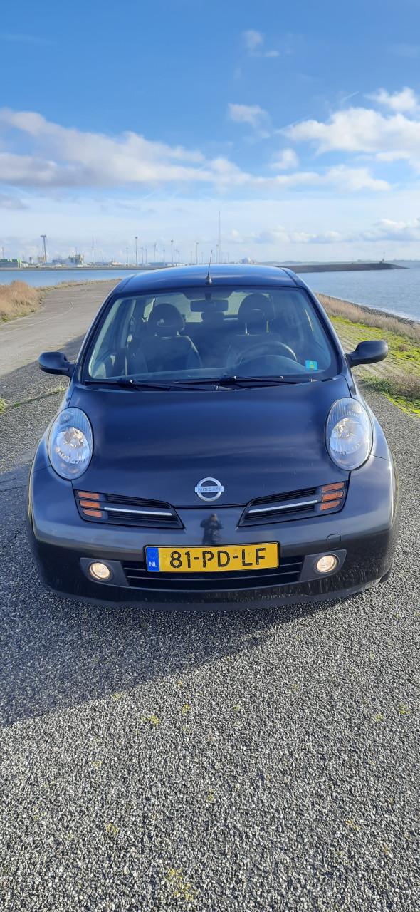 Nissan Micra 1.2 80PK Apk 2027 Airco,Stuurbr,CV,Ond Boekje Zwart metallic