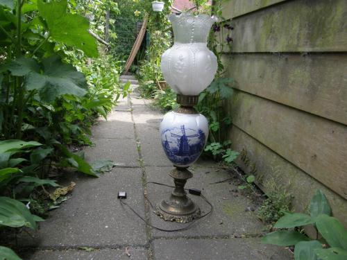 Delfts blauwe staande lamp