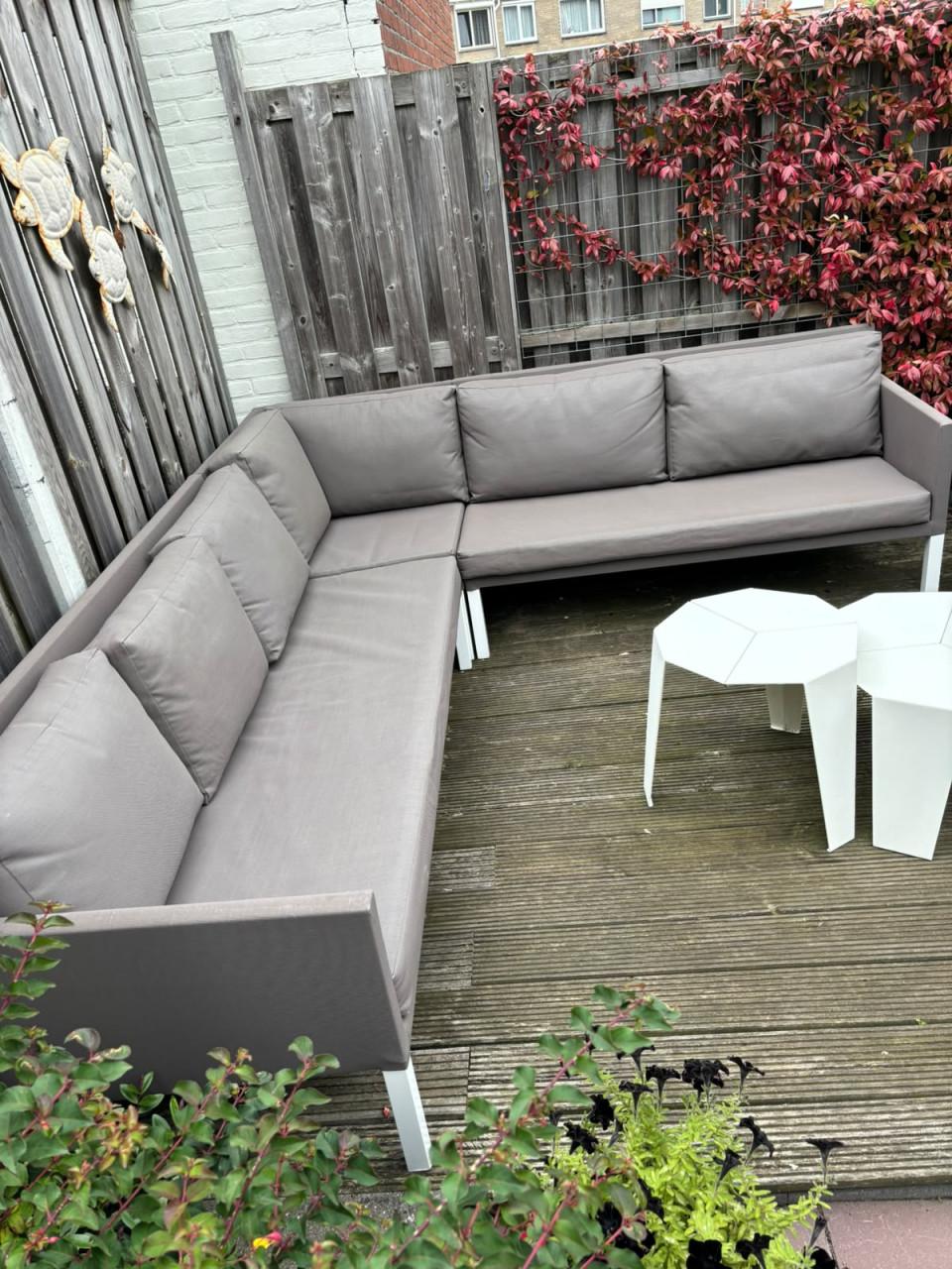 Tuin zithoek 225x255 taupe