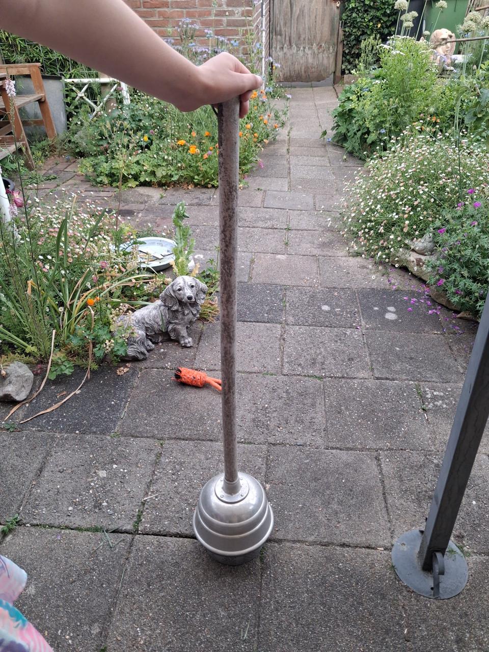 Oude wasstamper