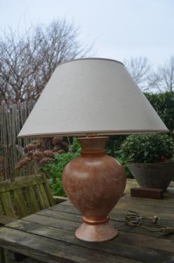 Fraaie grote schemerlamp in prima staat!!