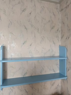 Houten rek of boekensteun