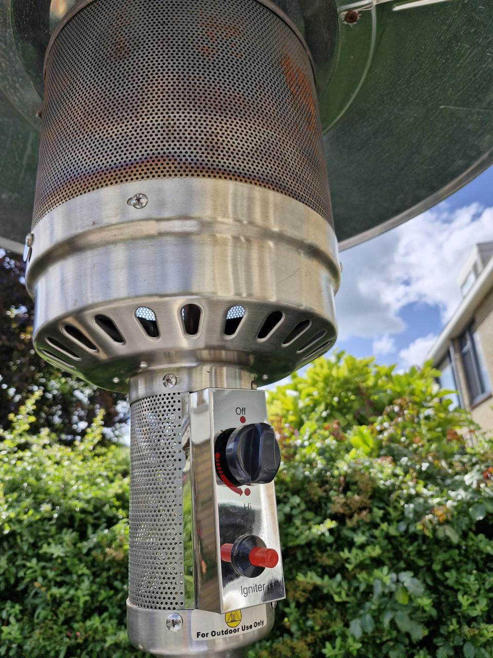 Terras verwarmer inclusief volle gasfles