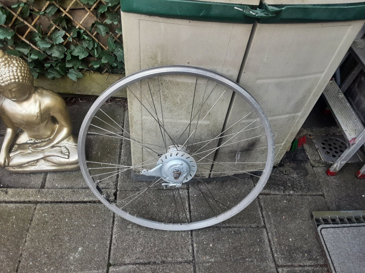 28 inch nexus achterwiel, 7 speed,rollerbrake rem