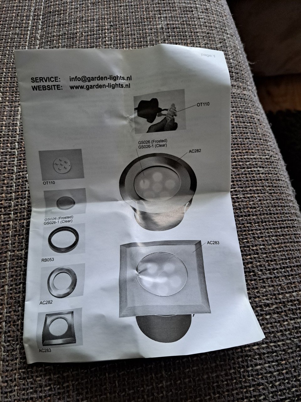 Led tuinspot bodem vlonder 3x