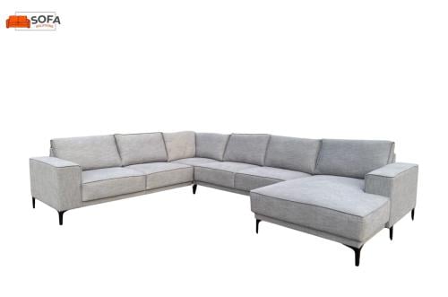 Grijs Stoffen U-bankstel -Luxe Comfort & Modern Design–Gratis levering NL