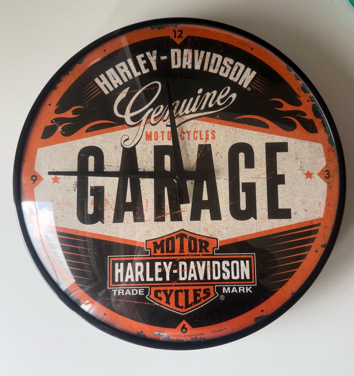 Harley Davidson Garageklok