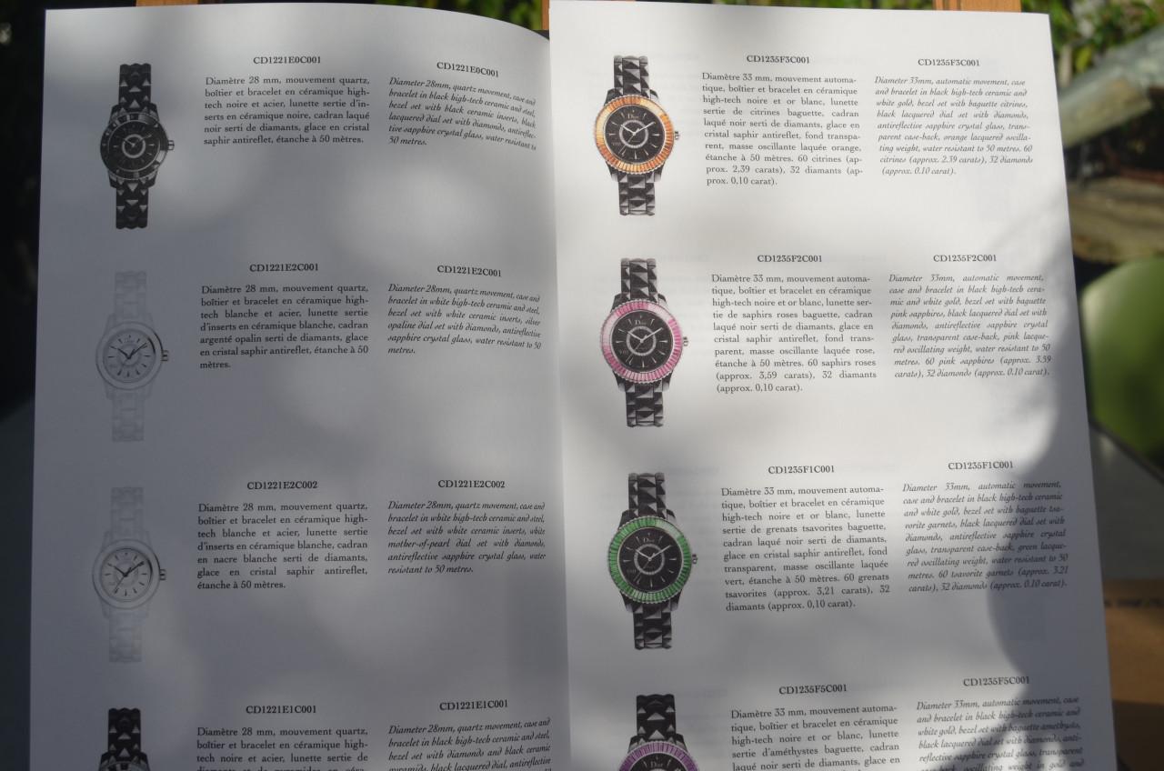 Christian Dior Boekwerkje (?) over horloge VIII