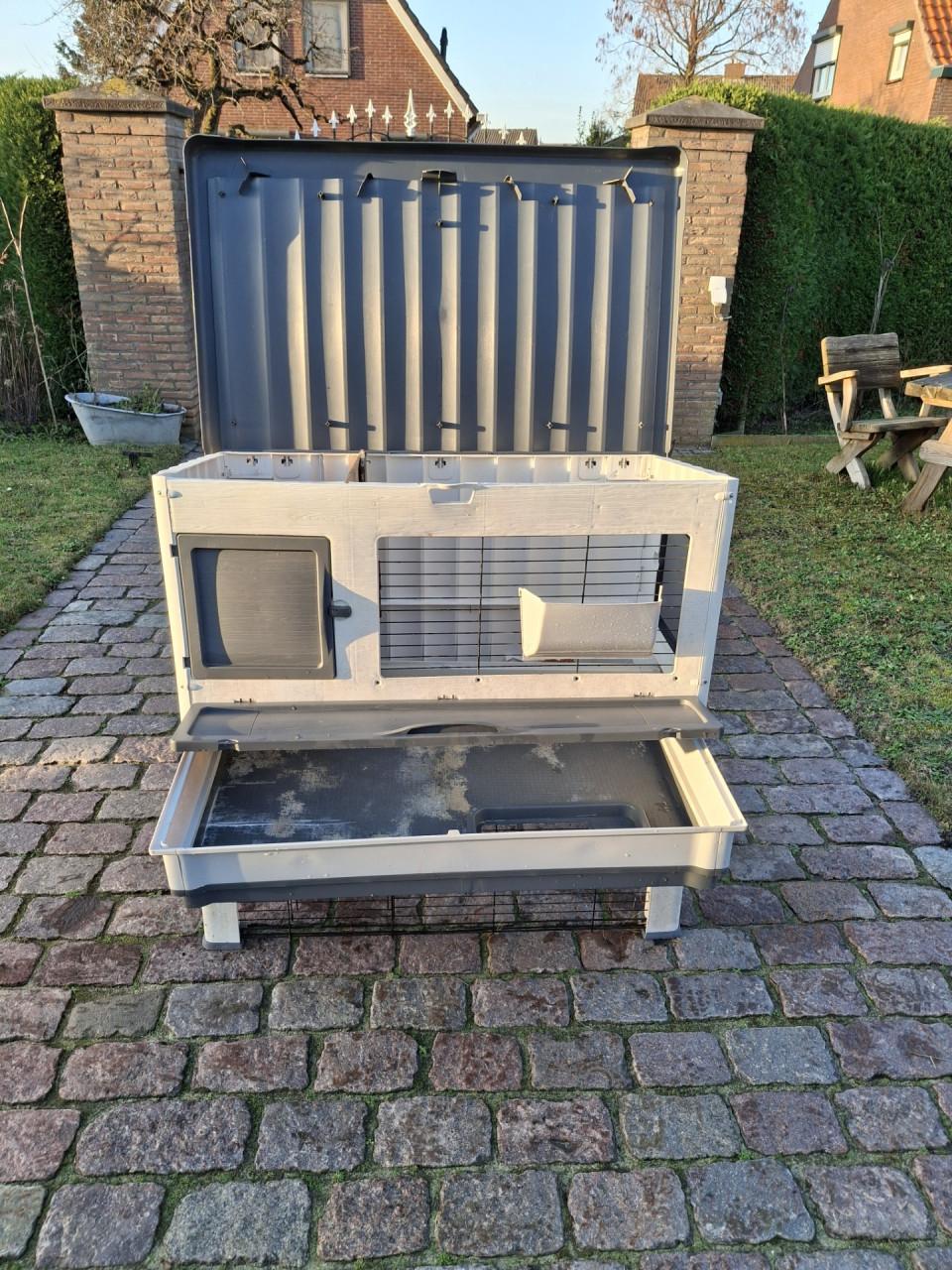 Buitenhok voor cavia's/konijnen kunststof