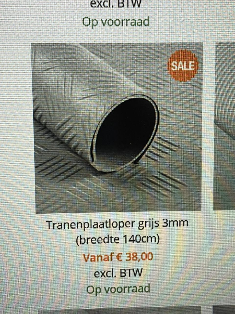TE KOOP VLOER RUBBER NIEUW !