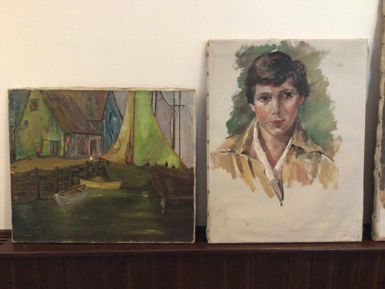 Vintage Schilderijen Clara v.d Werf