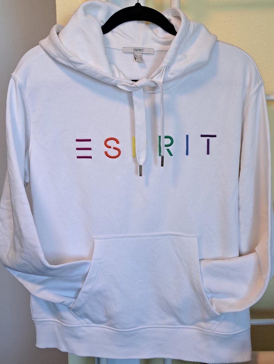 2 x Esprit Hoodie met geborduurd logo wit/rood