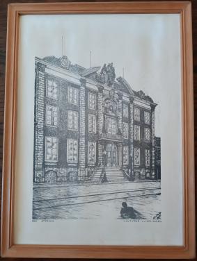 Prent oude stadhuis Vlissingen