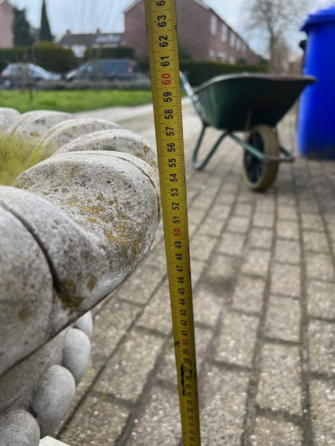 Brocante Betonnen Tuinvaas / bloempot